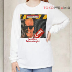 Vintage Max Headroom Certified Coke-ologist Shirt 4 Vintage Max Headroom Certified Coke ologist Long sleeved