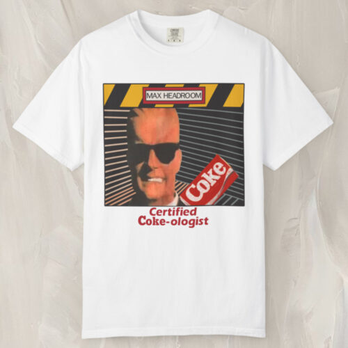 Vintage Max Headroom Certified Coke ologist T shirt Vintage Max Headroom Certified Coke ologist T shirt