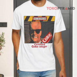 Vintage Max Headroom Certified Coke ologist White T shirt