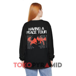 Vintage Megadeth Dave Mustaine 1986 Tour Shirt 4 Vintage Megadeth Dave Mustaine 1986 Tour Black Long sleeved Back