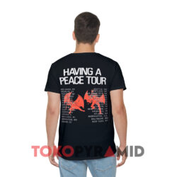 Vintage Megadeth Dave Mustaine 1986 Tour Shirt 2 Vintage Megadeth Dave Mustaine 1986 Tour Black T shirt Back