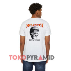 Vintage Megadeth I Kill For Thrills Shirt 2 Vintage Megadeth I Kill For Thrills White T shirt Back