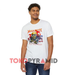 Vintage Megadeth I Kill For Thrills White T shirt Front