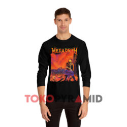 Vintage Megadeth Peace Sells Album Black Long sleeved