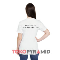 Vintage Megadeth Peace Sells Shirt 2 Vintage Megadeth Peace Sells White T shirt Back