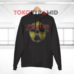 Vintage Megadeth Radioactive Nuclear Logo Black Hoodie