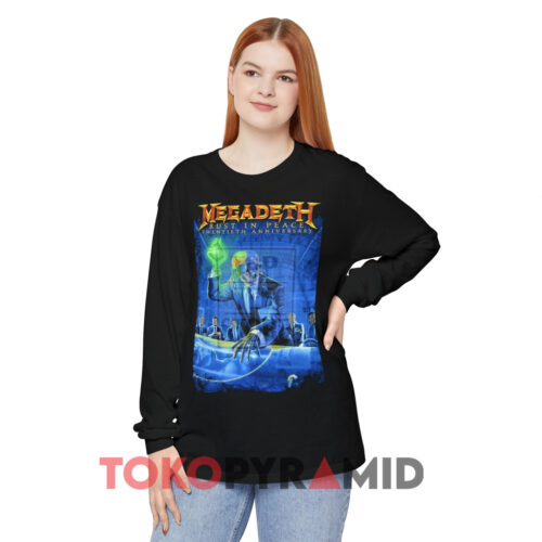 Vintage Megadeth Rust In Peace 20th Anniversary Black Long sleeved Vintage Megadeth Rust In Peace 20th Anniversary Black Long sleeved