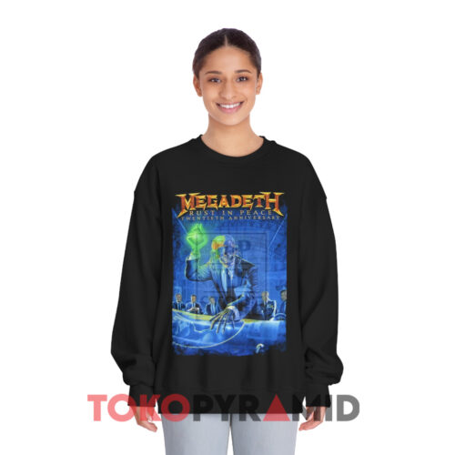 Vintage Megadeth Rust In Peace 20th Anniversary Black Sweatshirt Vintage Megadeth Rust In Peace 20th Anniversary Black Sweatshirt