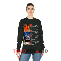 Vintage Megadeth Signatures Shirt 4 Vintage Megadeth Signatures Black Long sleeved