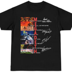 Vintage Megadeth Signatures Shirt 5 Vintage Megadeth Signatures T shirt