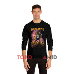 Vintage Megadeth Vic Goes To Hell 1991 Black Long sleeved