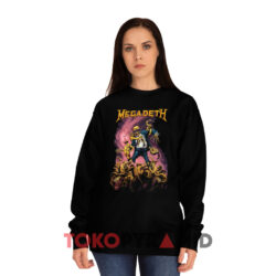 Vintage Megadeth Vic Goes To Hell 1991 Black Sweatshirt