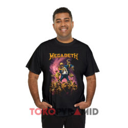 Vintage Megadeth Vic Goes To Hell 1991 Black T shirt