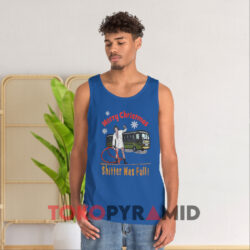 Vintage Merry Christmas Shitter Was Full Sweatshirt 3 Vintage Merry Christmas Shitter Was Full Blue Tank Top