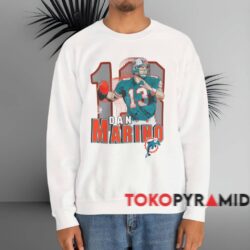 Vintage Miami Dolphins 13 Dan Marino Tee White Sweatshirt