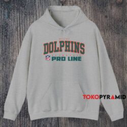 Vintage Miami Dolphins Authentic Pro Line Shirt Grey Hoodie