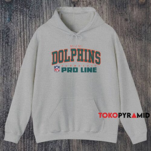 Vintage Miami Dolphins Authentic Pro Line Shirt Grey Hoodie