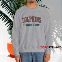 Vintage Miami Dolphins Authentic Pro Line Shirt Grey Sweatshirt