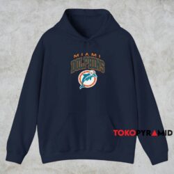 Vintage Miami Dolphins Classic Logo Shirt Navy Hoodie