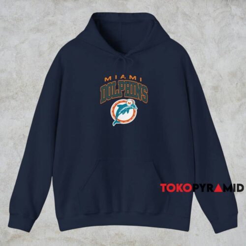 Vintage Miami Dolphins Classic Logo Shirt Navy Hoodie