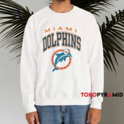 Vintage Miami Dolphins Classic Logo Shirt White Sweatshirt