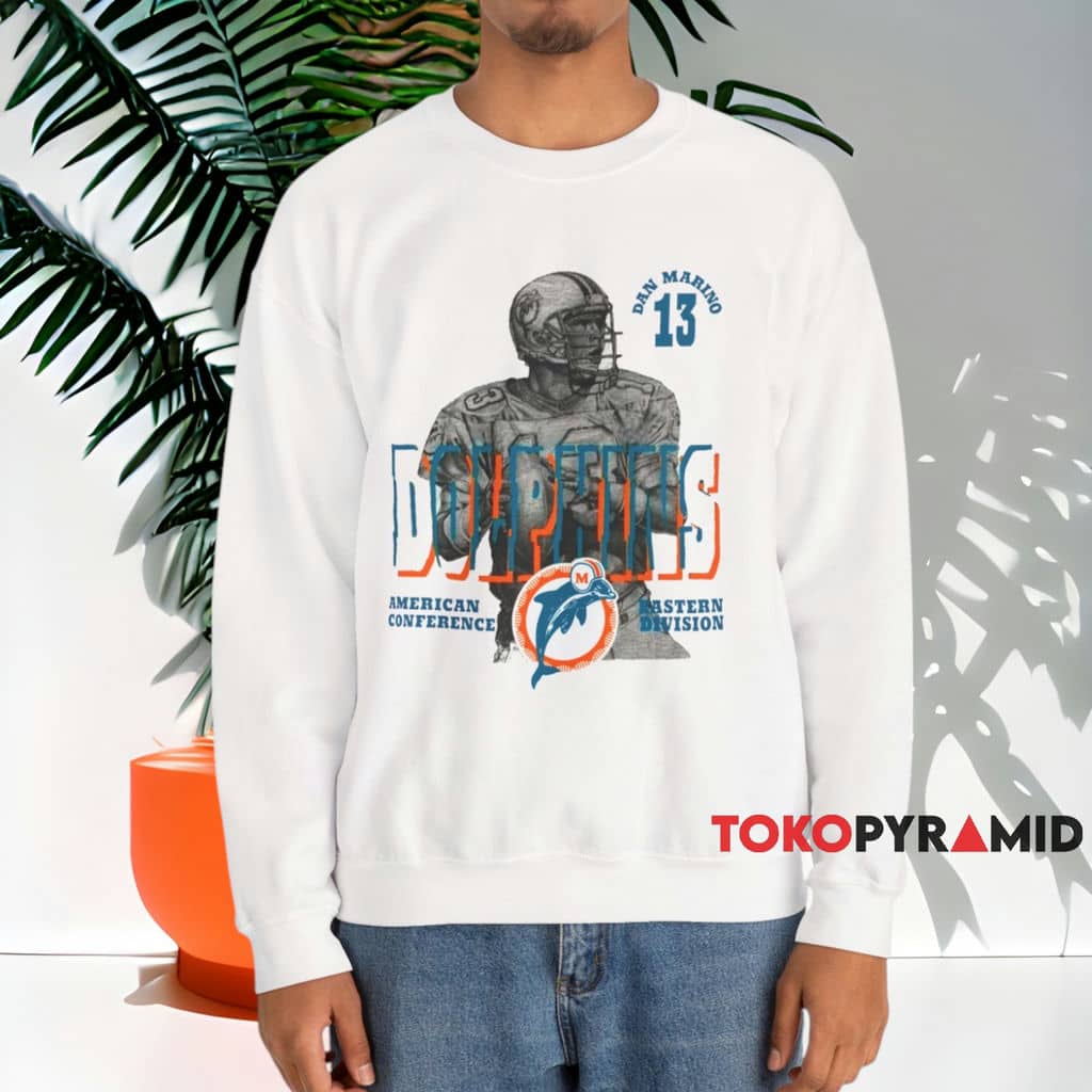 Vintage Miami Dolphins Dan Marino Shirt Grey Sweatshirt Vintage Miami Dolphins Dan Marino Shirt Grey Sweatshirt