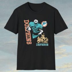 Vintage Miami Dolphins Defense Shirt Black T shirt
