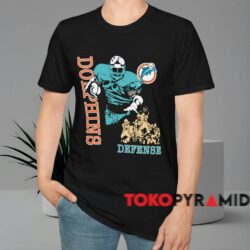 Vintage Miami Dolphins Defense Shirt Black T shirt