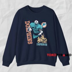 Vintage Miami Dolphins Defense Shirt Navy Sweatshirt