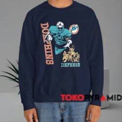 Vintage Miami Dolphins Defense Shirt Navy Sweatshrirt