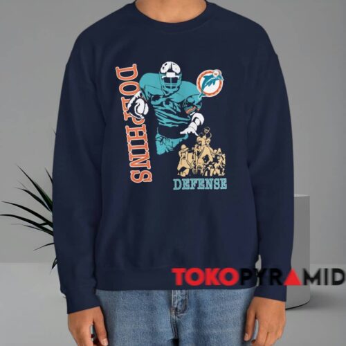Vintage Miami Dolphins Defense Shirt Navy Sweatshrirt
