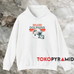 Vintage Miami Dolphins Helmet Graphic Shirt 2 Vintage Miami Dolphins Helmet Graphic Shirt White Hoodie