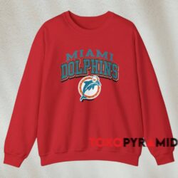 Vintage Miami Dolphins Logo Miami Shirt Red Sweatshirt