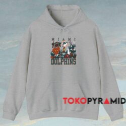 Vintage Miami Dolphins Looney Tunes Shirt Grey Hoodie