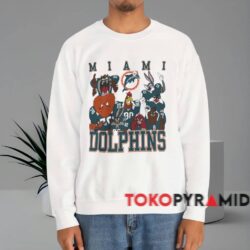 Vintage Miami Dolphins Looney Tunes Shirt White Sweatshirt