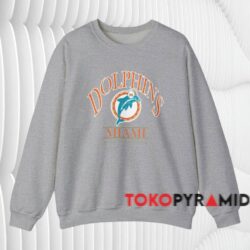 Vintage Miami Dolphins Nfl Football Shirt Grey Sweatshirt