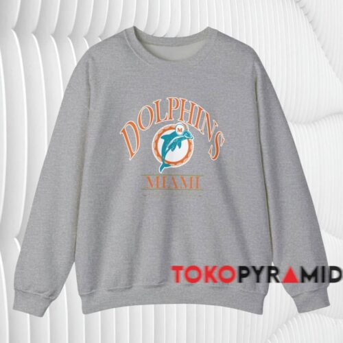 Vintage Miami Dolphins Nfl Football Shirt Grey Sweatshirt