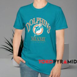 Vintage Miami Dolphins Nfl Football Shirt Tropical Blue T shirt