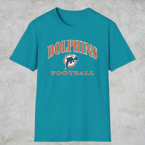 Vintage Miami Dolphins Nfl Shirt Tropical Blue T shirt