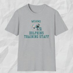 Vintage Miami Dolphins Training Staff Shirt Grey T shirt