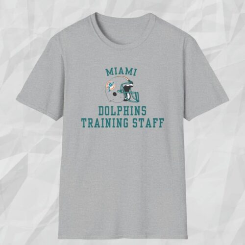 Vintage Miami Dolphins Training Staff Shirt Grey T shirt
