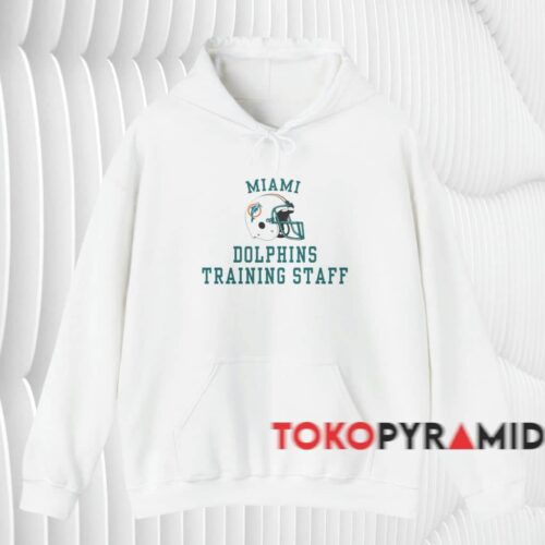Vintage Miami Dolphins Training Staff Shirt White Hoodie