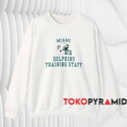 Vintage Miami Dolphins Training Staff Shirt White Sweatshirt