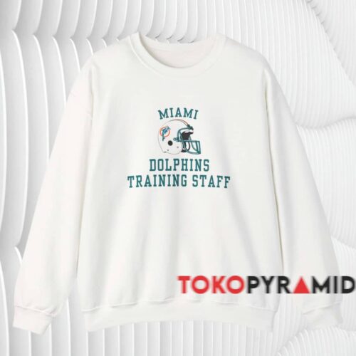 Vintage Miami Dolphins Training Staff Shirt White Sweatshirt