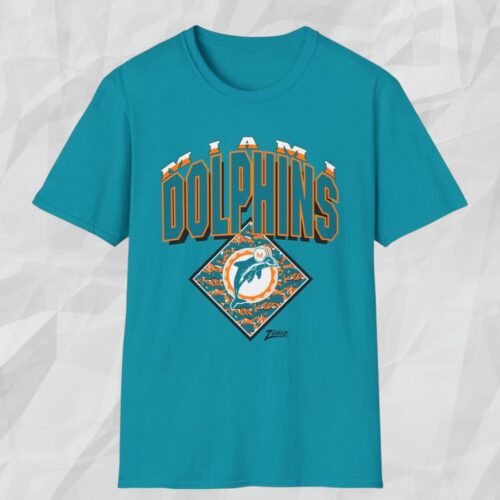Vintage Miami Dolphins Zubaz Graphic Logo Shirt tuan Photoroom