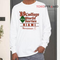 Vintage Miami Hurricanes 1989 College World Series Long sleeved