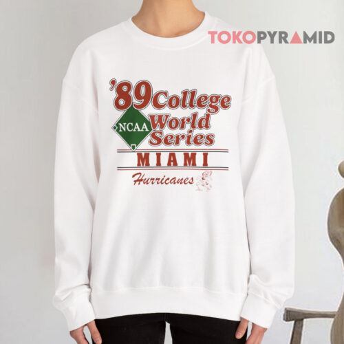 Vintage Miami Hurricanes 1989 College World Series Sweatshirt