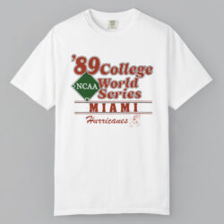 Vintage Miami Hurricanes 1989 College World Series T shirt