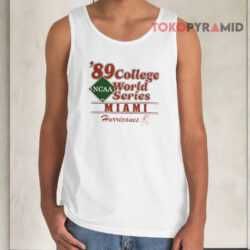 Vintage Miami Hurricanes 1989 College World Series Tank Top