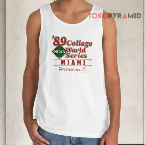 Vintage Miami Hurricanes 1989 College World Series Tank Top